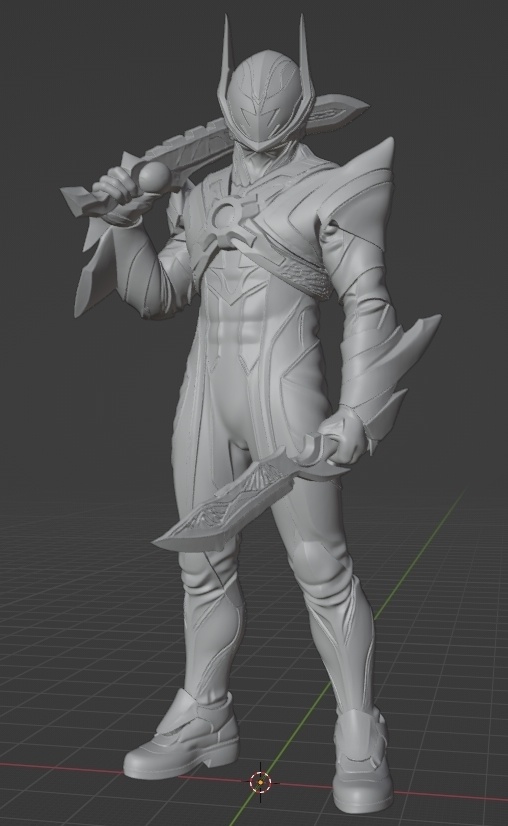 仮面ライダードォーン像、頭長150ミリ(AI活用)*プリント未確認データ*