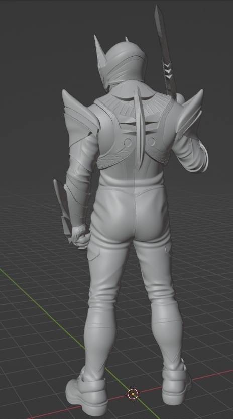 仮面ライダードォーン像、頭長150ミリ(AI活用)*プリント未確認データ*