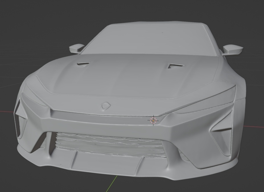 【9センチカー】チラ見せ次期スカイラインの3D化、2タイプ（AI活用）*プリント未確認データ*