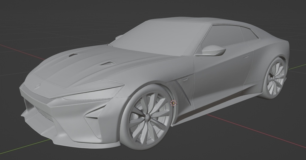 【9センチカー】チラ見せ次期スカイラインの3D化、2タイプ(AI活用)*プリント未確認データ*