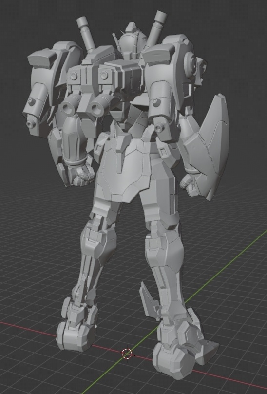 ガンダムZERO像 頭長150ミリ(AI活用)*プリント未確認データ*