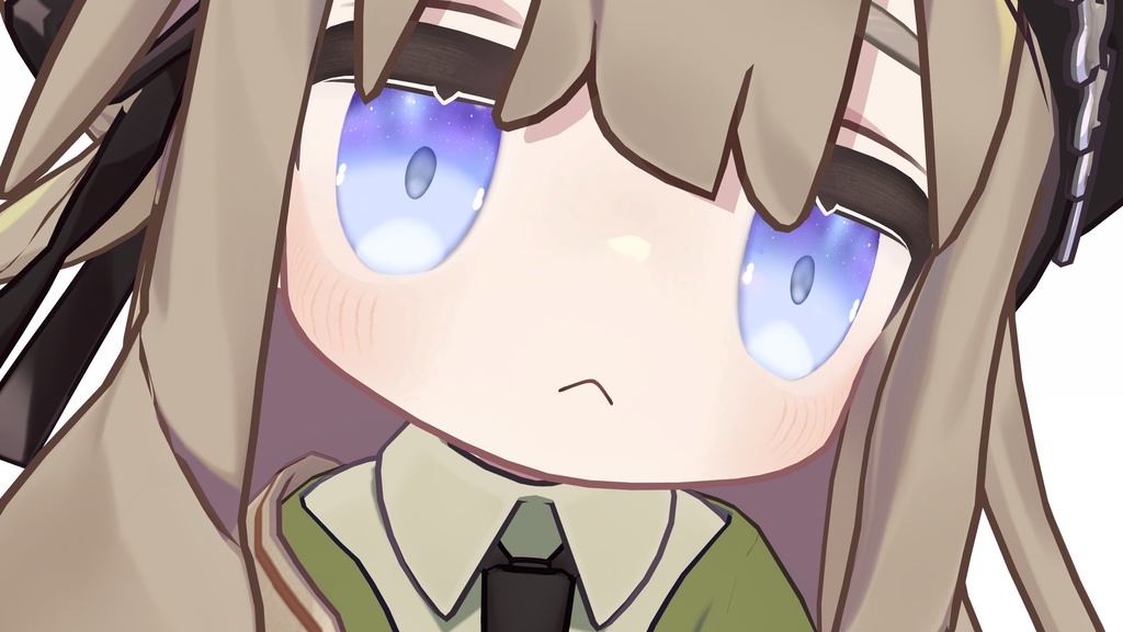 【9アバター対応】「夜空から雪が降るアニメーション付き」snow galaxy eye