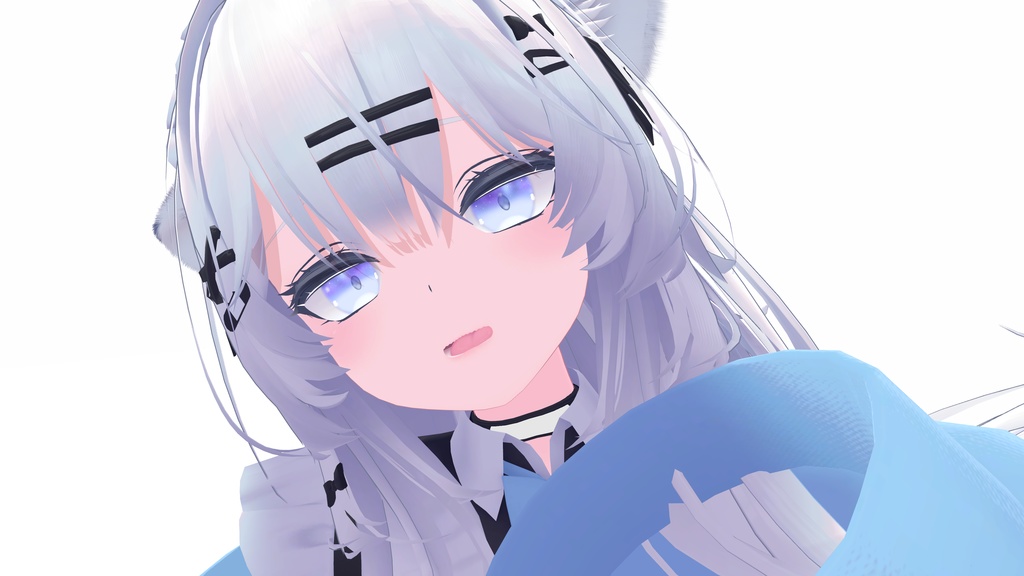 【9アバター対応】「夜空から雪が降るアニメーション付き」snow galaxy eye