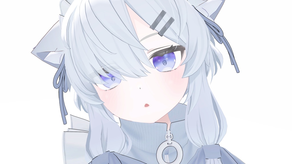 【9アバター対応】「夜空から雪が降るアニメーション付き」snow galaxy eye