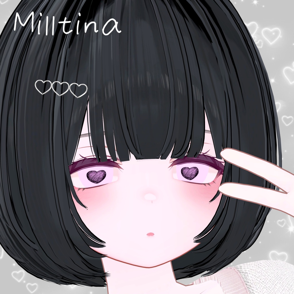 『16アバター対応』動くアイテクスチャ~PENCIL♥BLACKOUT~ 12/27迄セール!