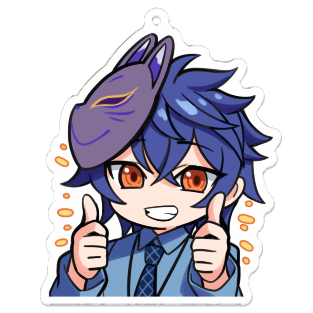 一周年記念スタンプデザインアクキーないすぅ!!