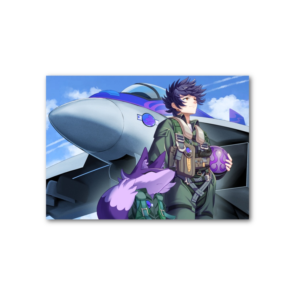 二周年記念イラストフォトカード
