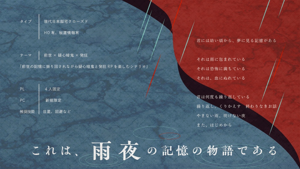 【CoCシナリオ】『ラ・レジダンス・プルヴォワール』 SPLL:E198534