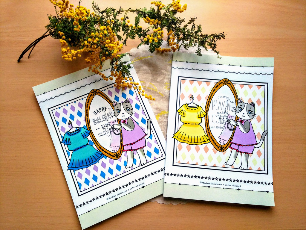 おしゃれねこ ノート アトリエ茶の実 Atelierchanomi Booth