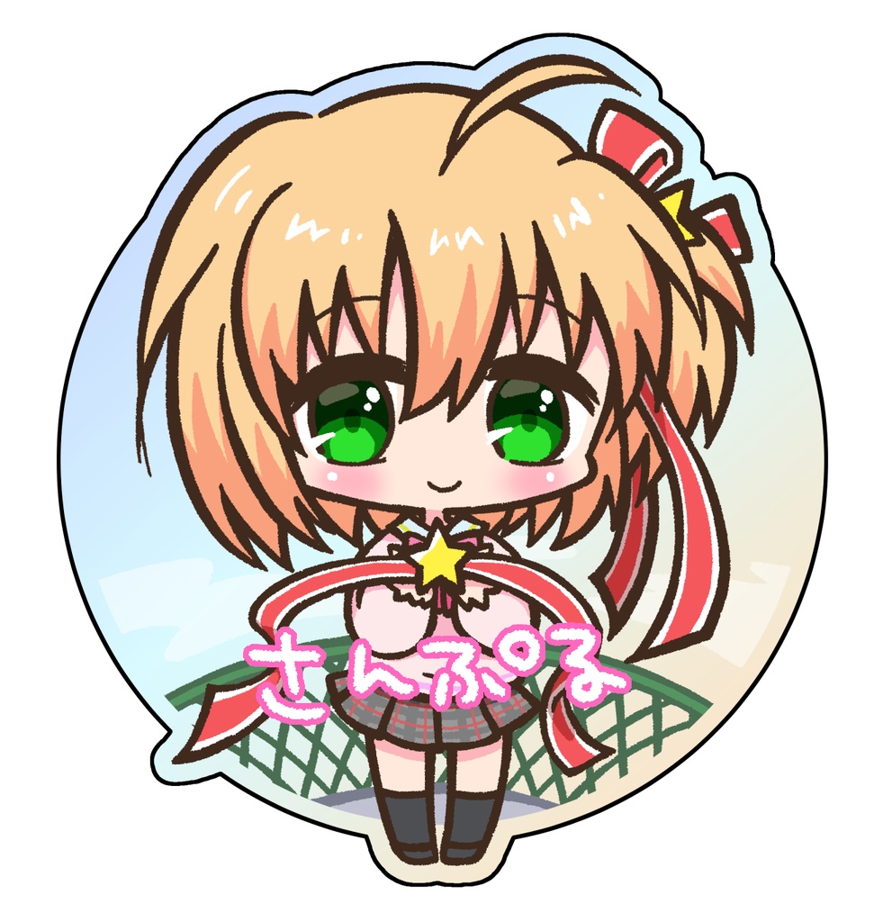 小毬ちゃん　オーロラアクリルキーホルダー