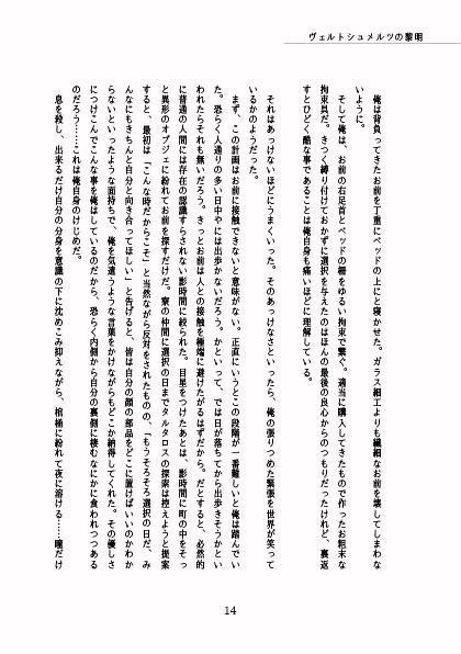 【P3】ヴェルトシュメルツの黎明【小説】