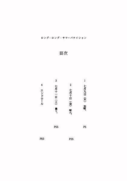 【P3】ロング・ロング・サマーバケイション【小説】