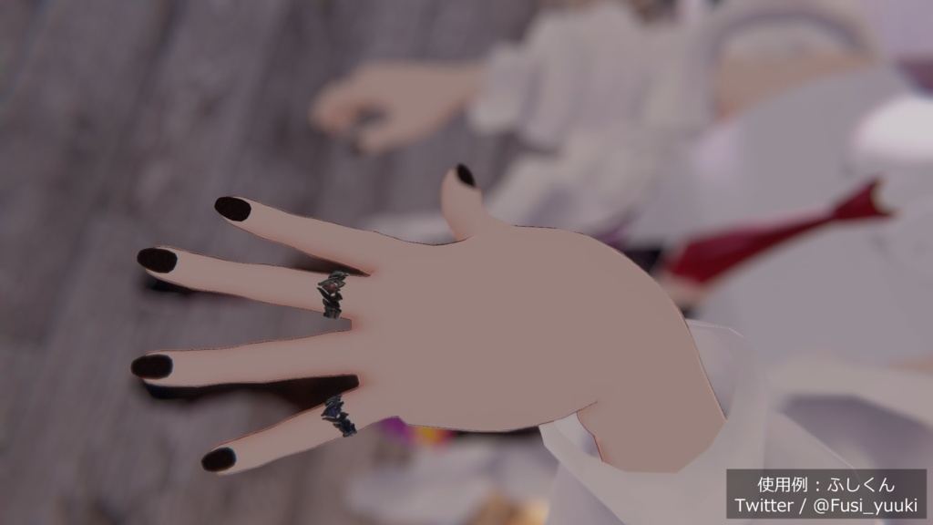 VRChat向け3Dモデル「HANEMEGANE」