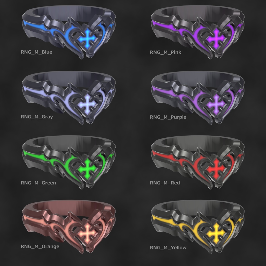 VRChat向け3Dモデル「HANEMEGANE」