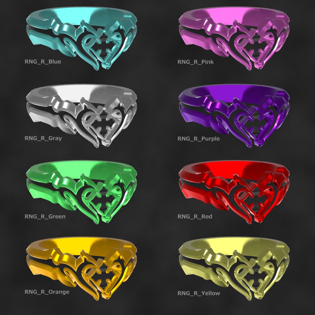 VRChat向け3Dモデル「HANEMEGANE」