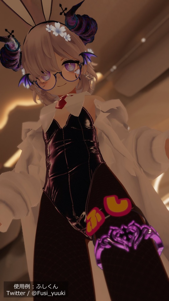 VRChat向け3Dモデル「HANEMEGANE」