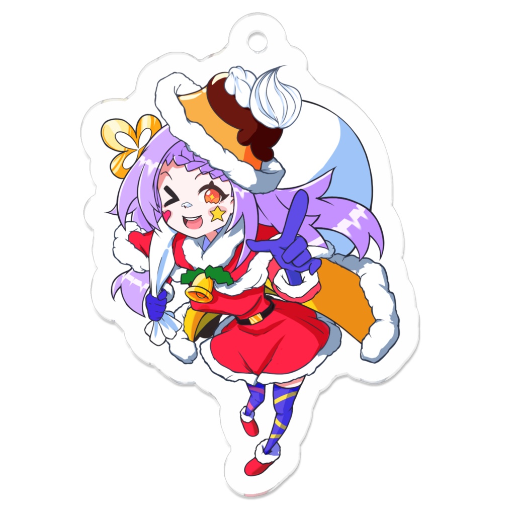 ごまぷりんアクリルキーホルダークリスマスver