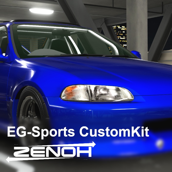 【3Dモデル】EG-Sports向けエアロキット「Zenoh」