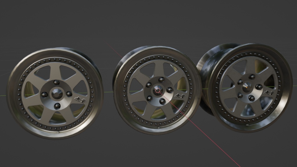 【3Dモデル】R7 アルミホイール