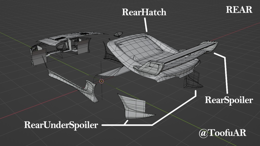 【3Dモデル】SuptokaV80用ボディキット「PineSide Fighter1」
