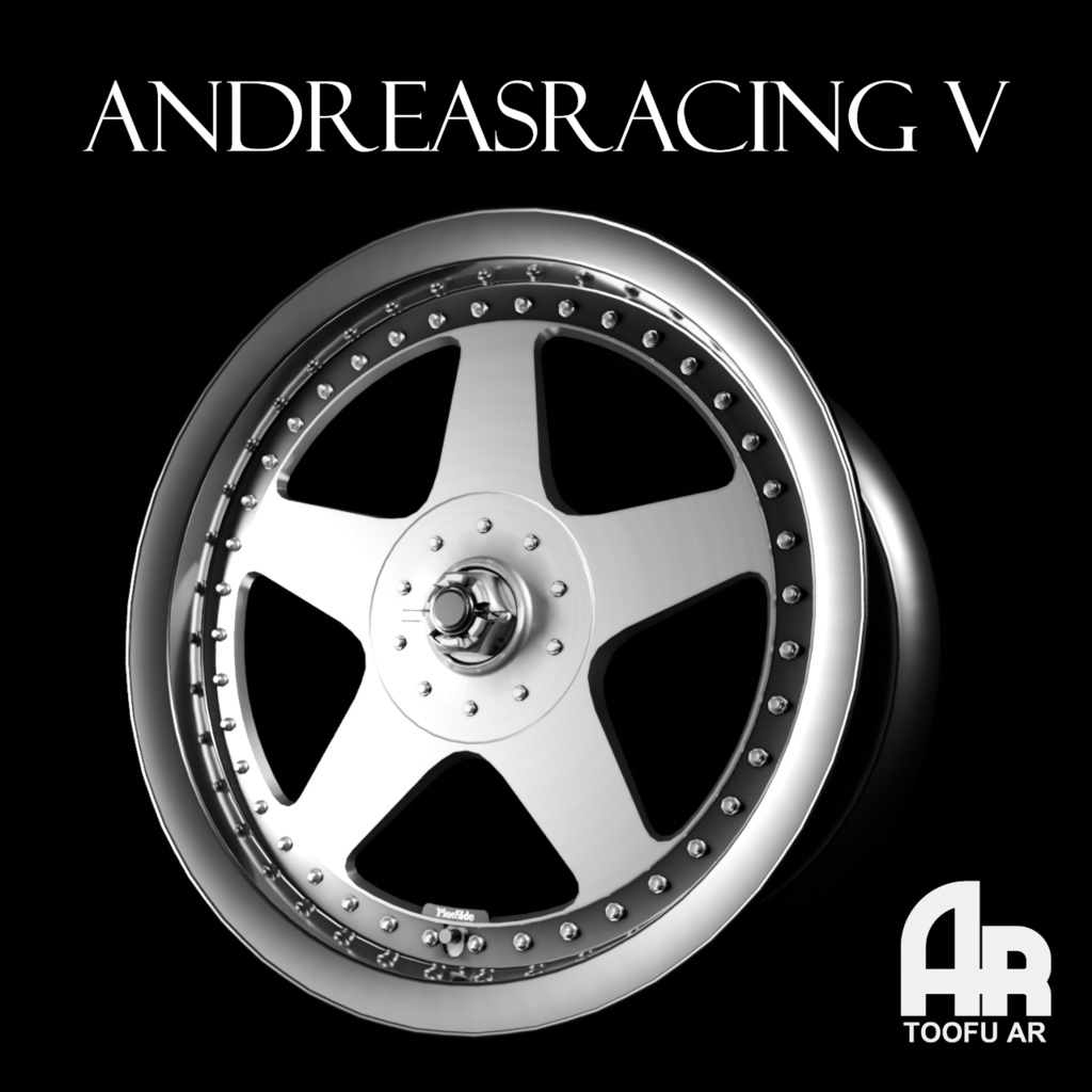 【3Dモデル】ANDREAS RACING V  アルミホイール