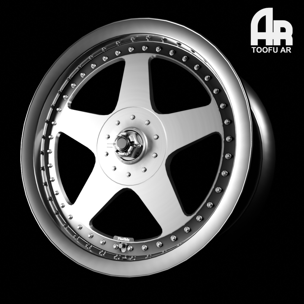 【3Dモデル】3ピースアルミホイール ANDREAS RACING V