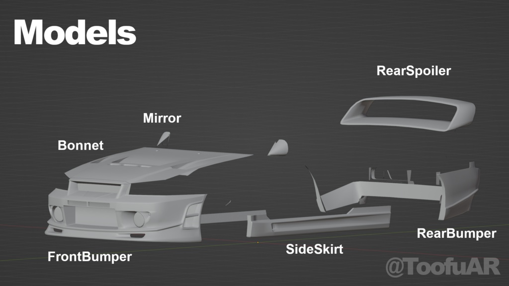 【3Dモデル】BR34用ボディキット「AusFlug」