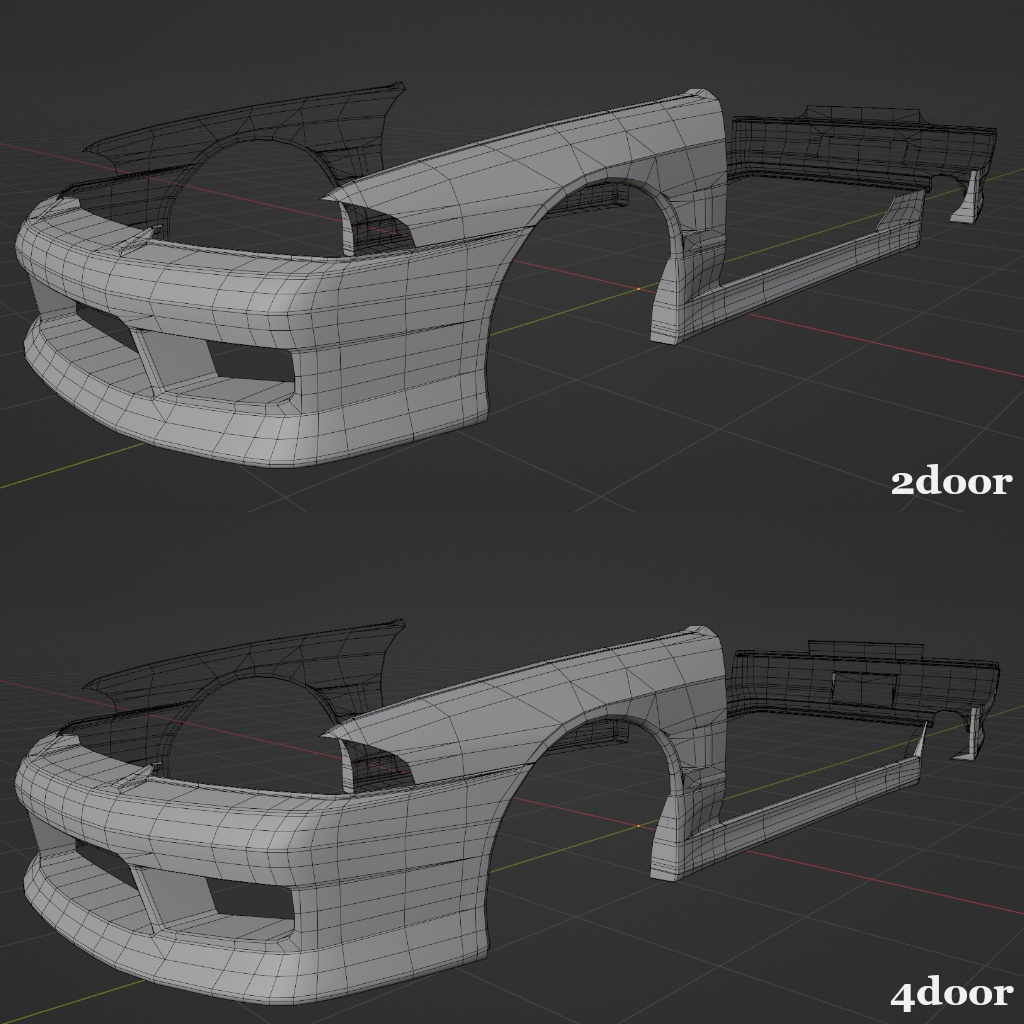 【3Dモデル】TypeMR32向けボディキット「Vertix」
