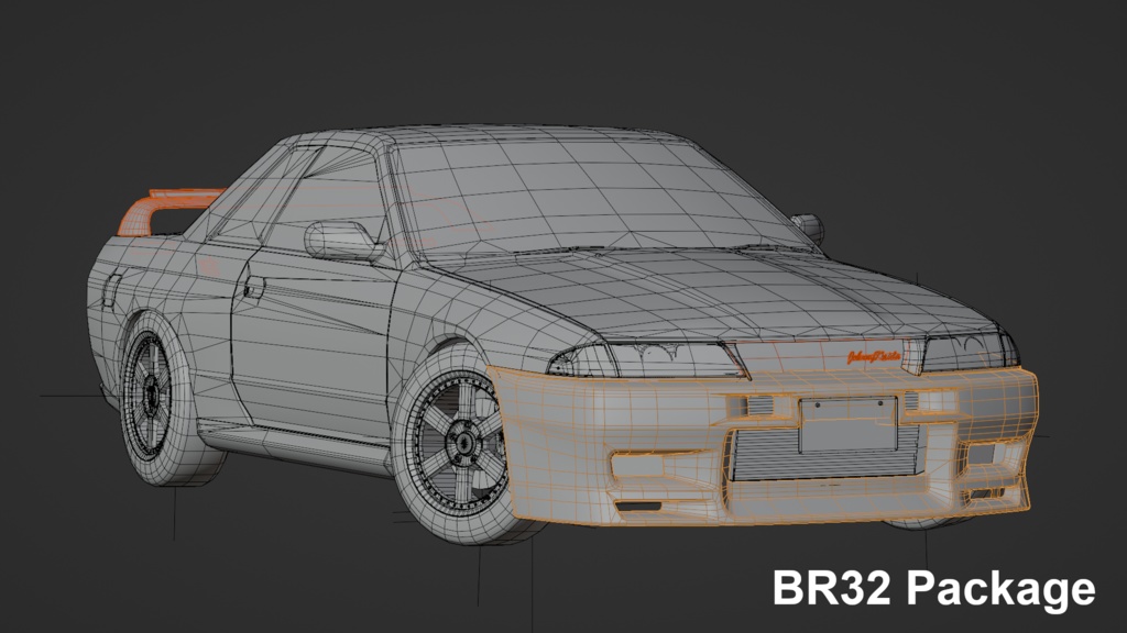 【3Dモデル】TypeBR32/BCR33向けボディキット「JohnnyKaida」