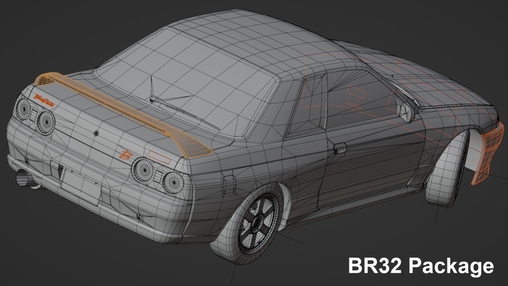 【3Dモデル】TypeBR32/BCR33向けボディキット「JohnnyKaida」