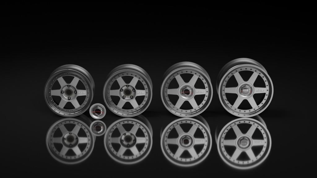 【3Dモデル】3ピースアルミホイール HASAMI_TypeS