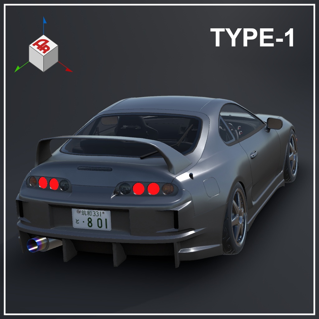 【3Dモデル】SuptokaV80用ボディキット「Bamex」