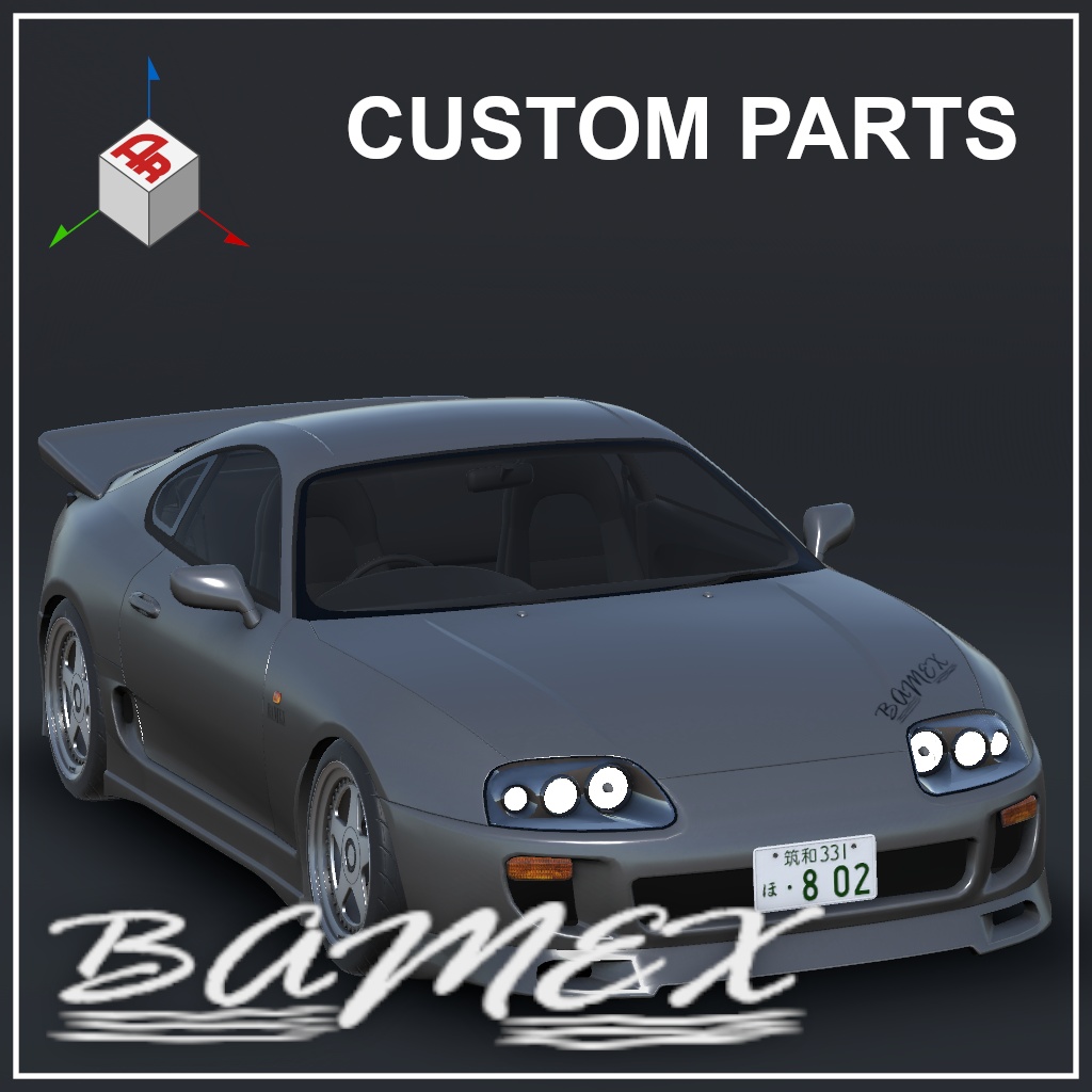 【3Dモデル】SuptokaV80用ボディキット「Bamex」