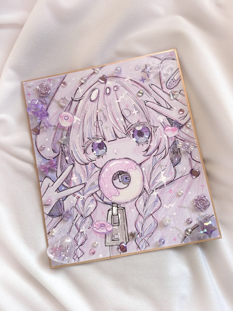 キラキラデコ色紙 Big⋆⭒˚⋆𝜗𝜚