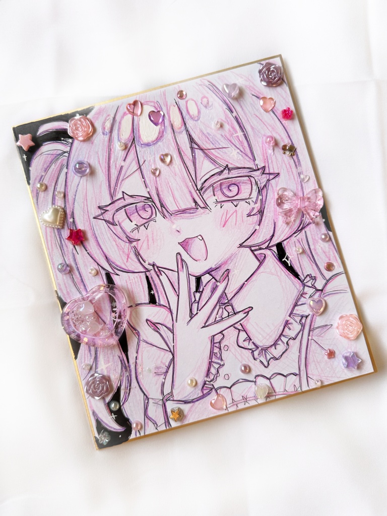 キラキラデコ色紙 Big⋆⭒˚⋆𝜗𝜚