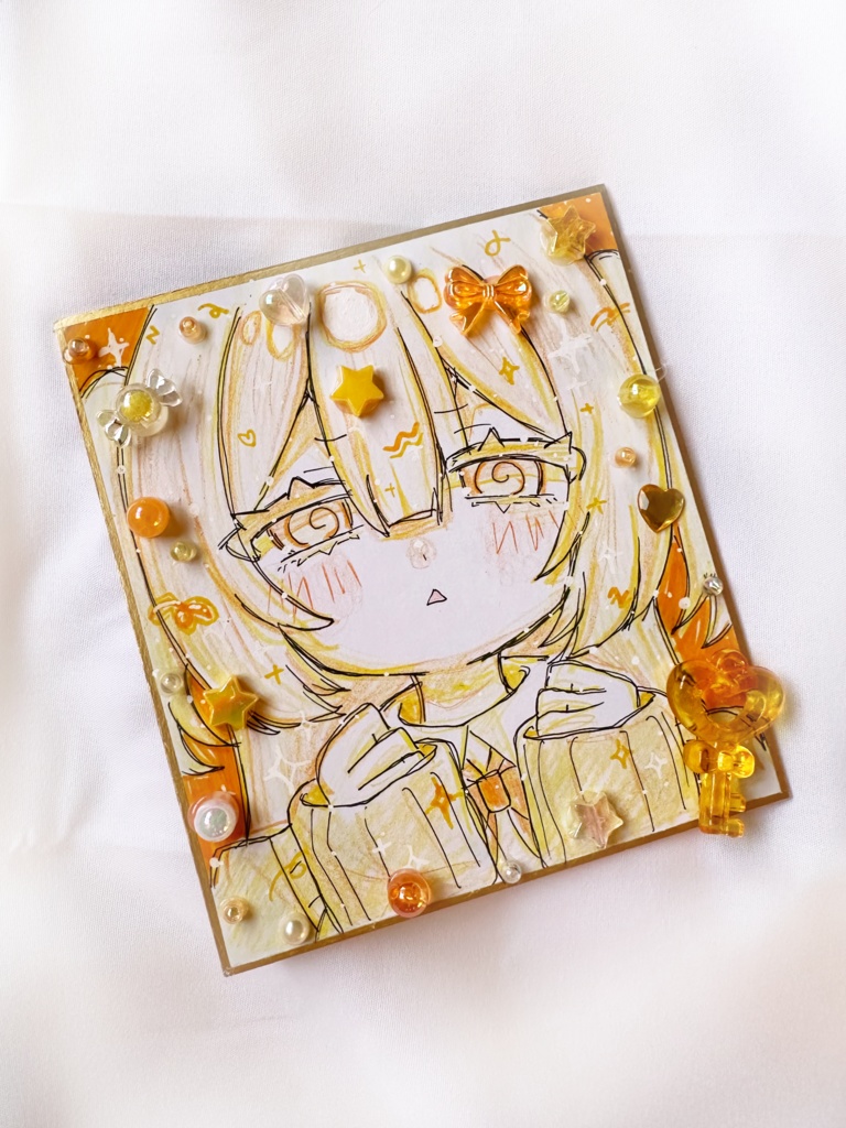 キラキラデコ色紙mini⋆⭒˚⋆𝜗𝜚