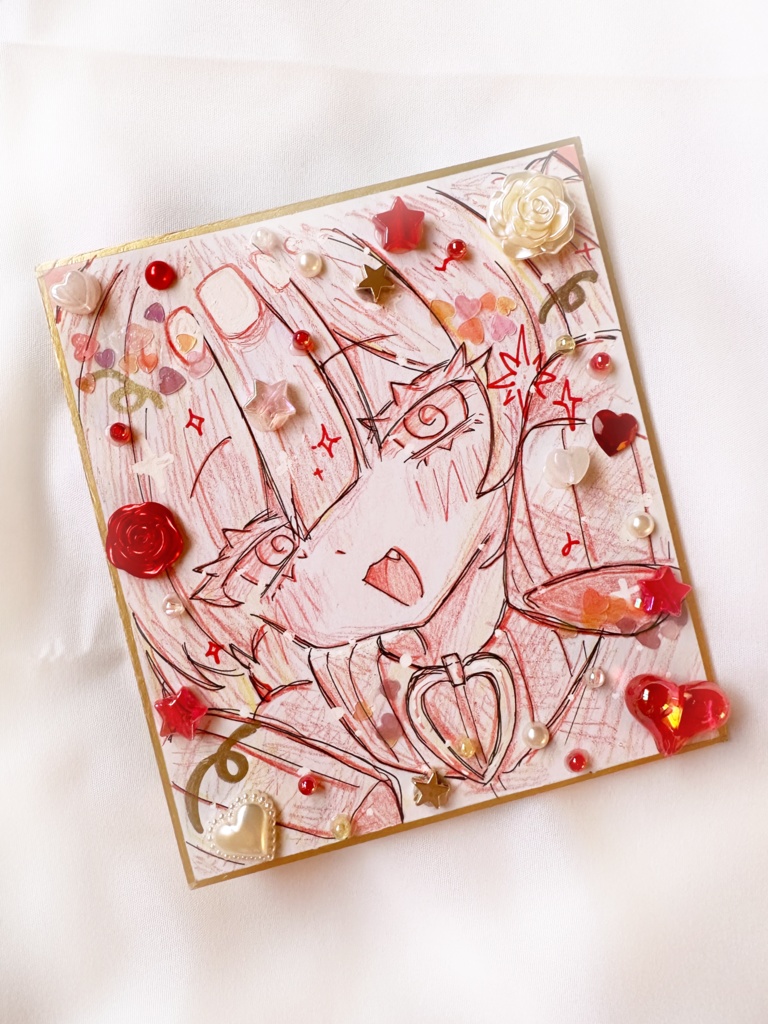 キラキラデコ色紙mini⋆⭒˚⋆𝜗𝜚