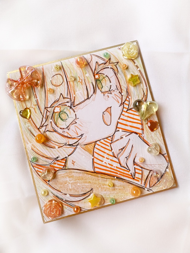 キラキラデコ色紙mini⋆⭒˚⋆𝜗𝜚