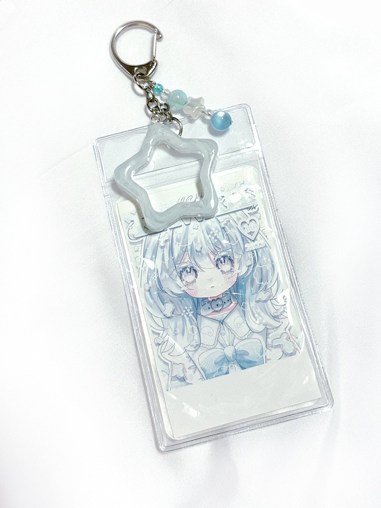 オリジナルチャームキーホルダー♡blue♡
