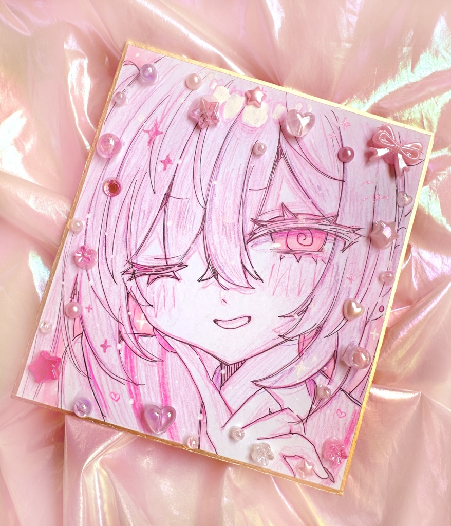 キラキラデコ色紙mini⋆⭒˚⋆𝜗𝜚