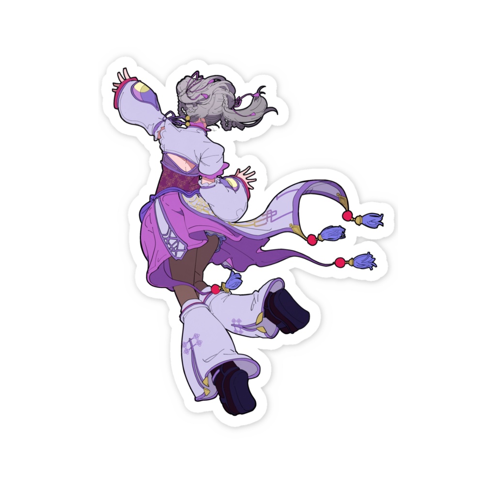 七竈なな生誕記念 描きおろしイラストステッカー