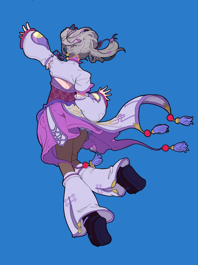 再剥離可能 ステッカー 七竈なな生誕記念 描きおろしイラスト