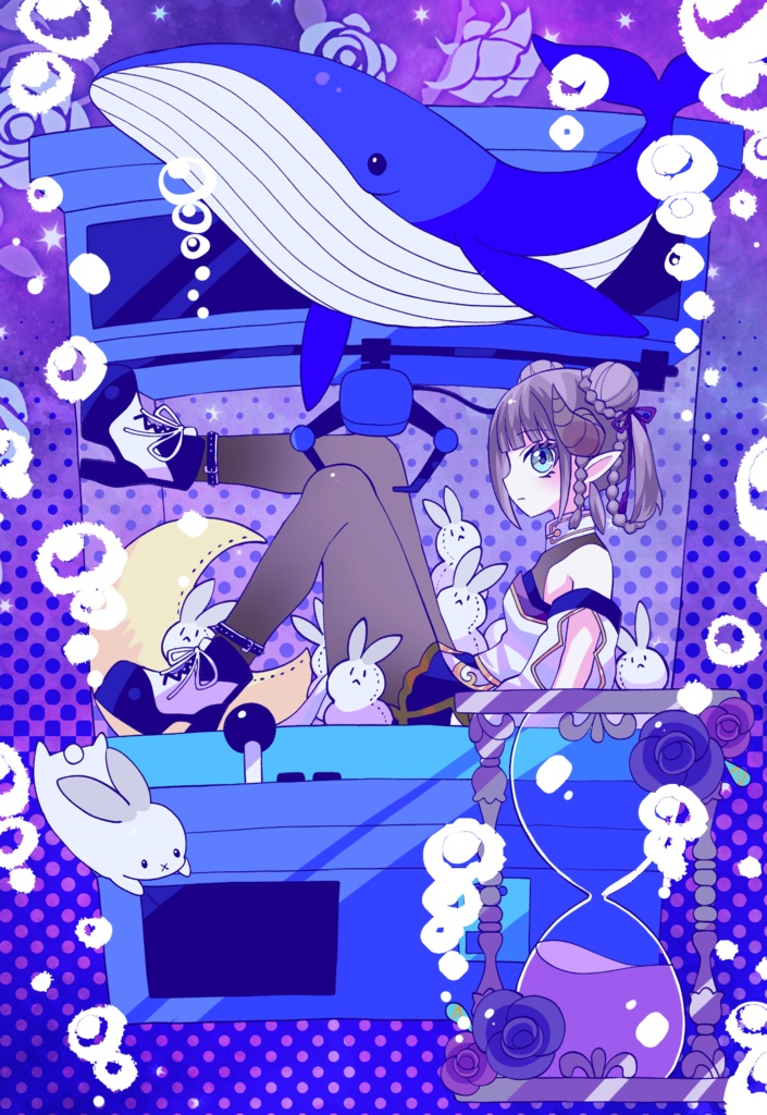 クリアファイル 七竈なな生誕記念 描きおろしイラスト 8月30日順次発送