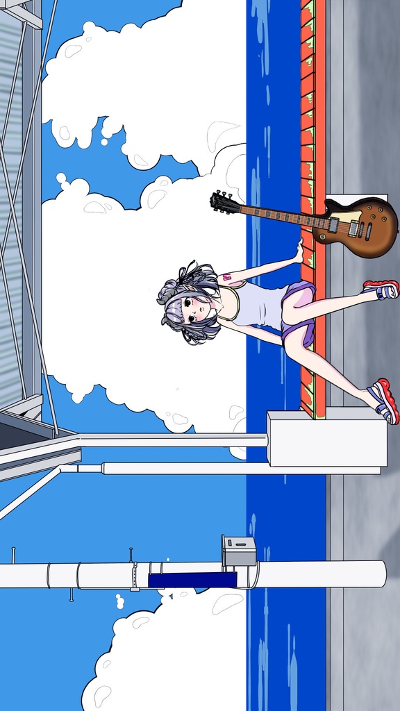 クリアファイル 七竈なな生誕記念 描きおろしイラスト 8月30日順次発送