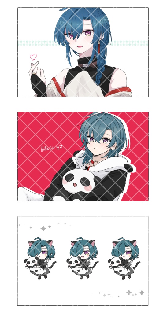【非公式】🐼ポストカード