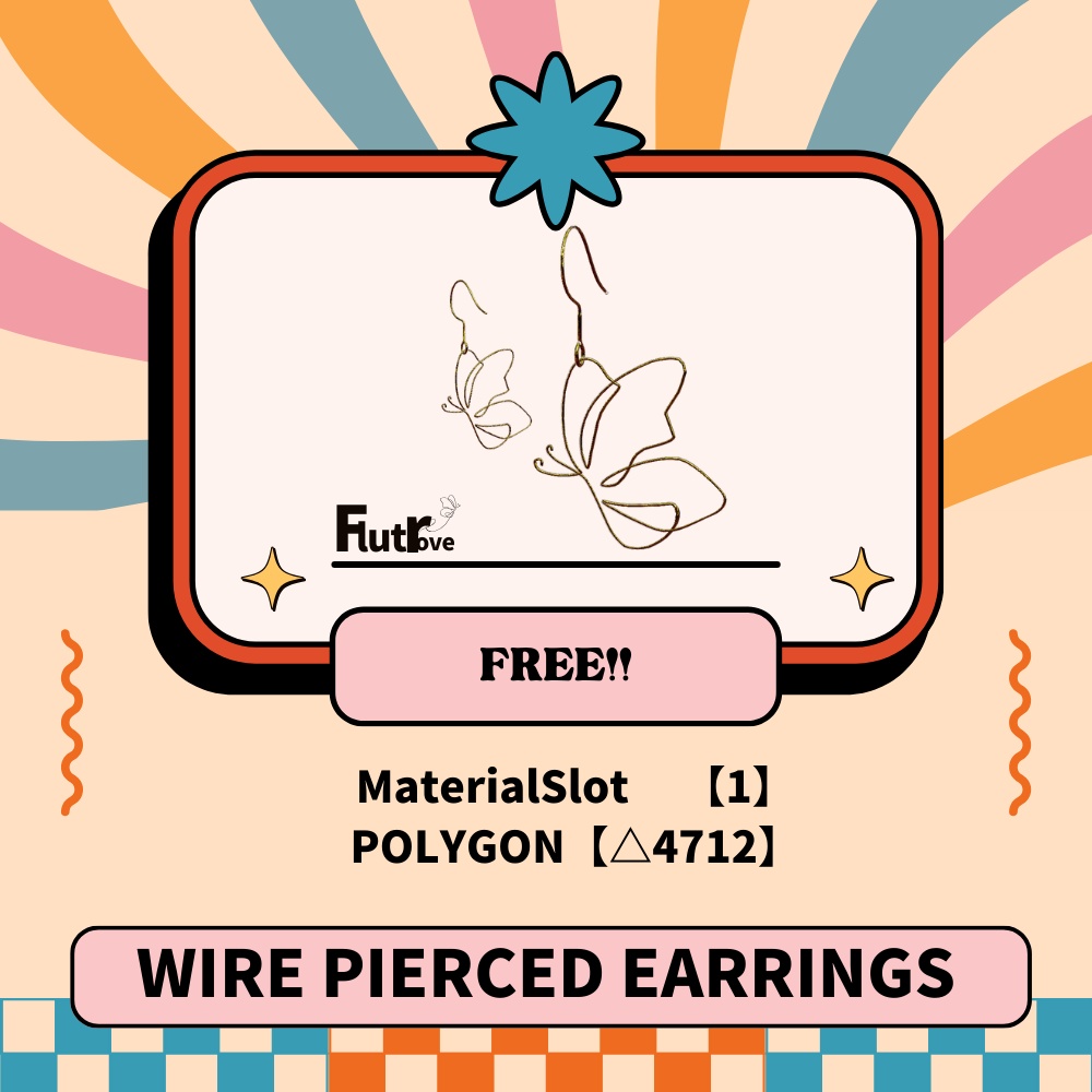 【Free】ageha wire pierced earrings