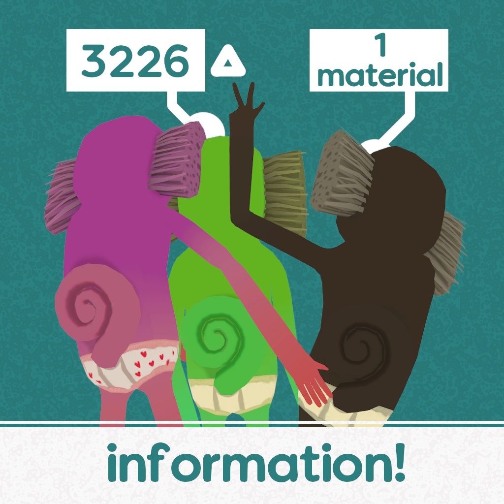 VRChat "Brush" & Friends Avatar Bundle ( ブラシ ) SDK3 Update