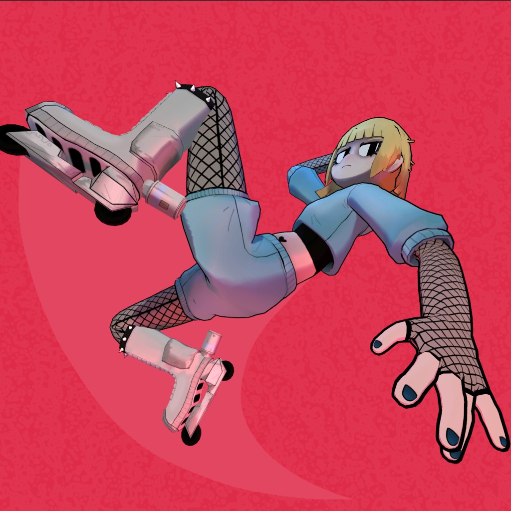 Goth Skater Girl (VRChat Avatar SDK3)