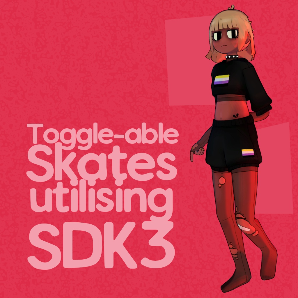 Goth Skater Girl (VRChat Avatar SDK3)