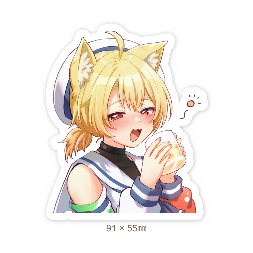 【オリジナルお酒販売記念!】どこでも一緒にお酒!スマホステッカー